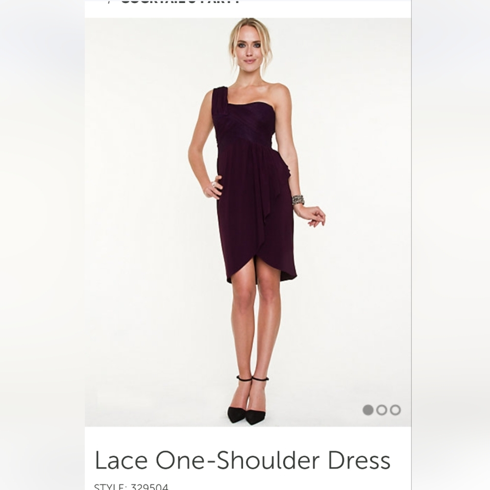 Le Chateau One Shoulder Purple Dress